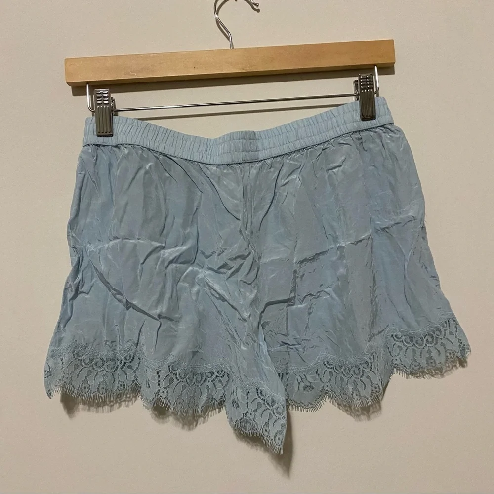 Victorias Secret Baby Blue Viscose Sleep Shorts